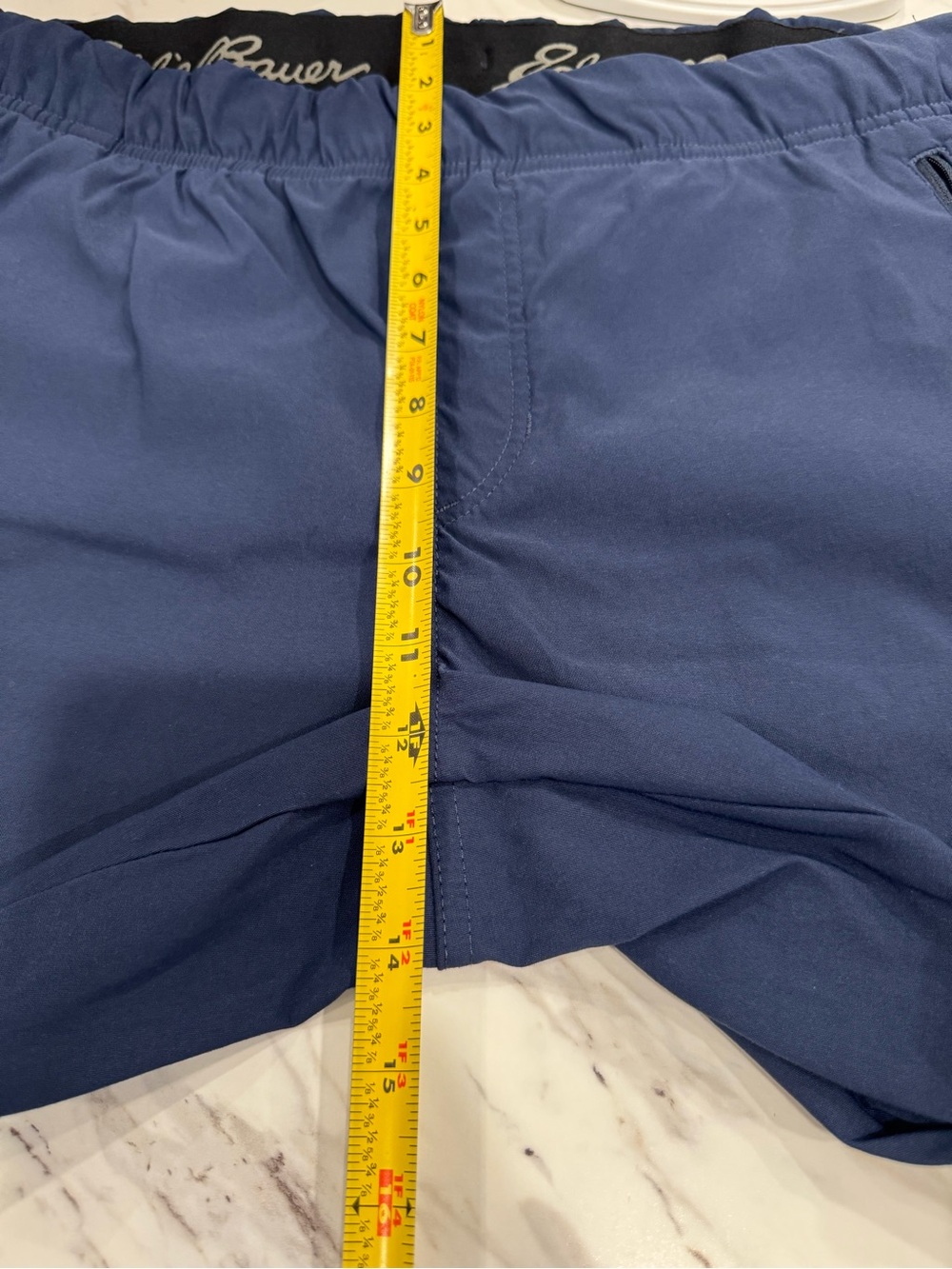 Eddie Bauer Blue Jogger Pants Women’s Size 14 Elastic Waist Zip Pockets - Picture 7 of 14